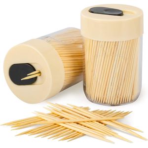 Portastuzzicadenti in Legno Naturale Robusto e Sicuro, Decorazione Unica per la Casa e Regalo Insolito, 800 Stuzzicadenti - Product Image 1