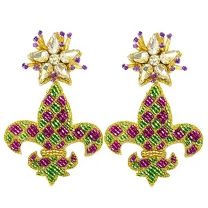 TECH Cross Border Nouvelles Boucles d'oreilles tissées perlées, style ethnique, faites à la main, à pampilles florales, bijoux pour soirée, cadeaux, style indien - Product Image 5