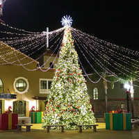 Große PVC-LED-Leuchten im Freien Weihnachts baum Wasserdicht verzierter großer Weihnachts baum
