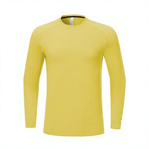 Men's Black Long Sleeve Rash Guard Quick Dry Polyester Activewear Shirt - Product Image 5