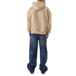 Sudaderas con Capucha Extra Grandes de Alta Calidad Personalizadas, 500 Gsm 480 Gsm, Sudadera Holgada de Algodón con Estampado 3D en Relieve para Hombre - Product Image 2