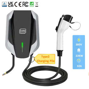 Borne de recharge murale pour véhicule électrique Type 2, indice de protection IP65, 7 kW, 16 A, nouvelle borne de recharge murale ZSWINNER avec câble de 5 m et garantie d'un an - Product Image 1