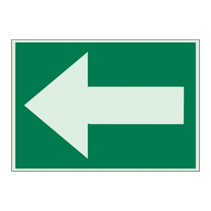 Panneau de signalisation fléché gauche Brady, durable, haute visibilité, imprimé UV, pour chantiers - Product Image 2