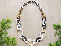 Collier long en corde torsadée, style vintage, mélange de couleurs, classique, ajouré, gros et épais, pour femme, certifié IGI, idéal pour les soirées