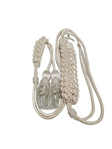 Aiguillette de poliéster ajustable y personalizable, ecológica, con diseño clásico, borlas de cordón de alambre táctico dorado. - Product Image 3