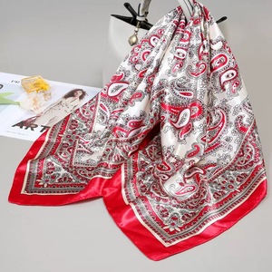 Scarf Supplier Women's Design Printed Silks Scarf Fashion Scarves Long Lightweight <b>Shawl</b> <b>Wrap</b> - Product Image 3