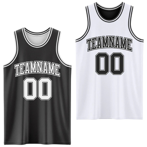 Uniforme de Baloncesto Reversible de Moda en EE. UU., Jersey Personalizado con Nombre y Número, Ropa de Equipo 100% Poliéster, Sin Mangas, Unisex - Product Image 1
