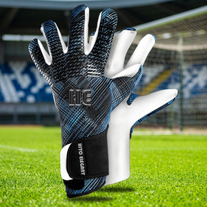 Gants de gardien de but personnalisés, latex allemand épaissi de 4 mm, antidérapants, protection des doigts pour gardien de but de football, sangle élastique - Product Image 4