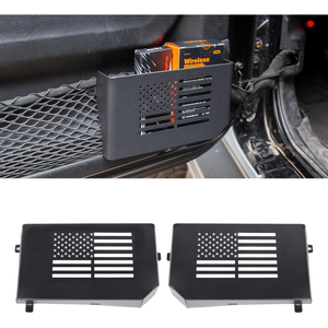 Organisateur de voiture pour Jeep Wrangler JL JLU Gladiator JT 2018-2026, boîte de rangement pour porte avant avec insert latéral de porte - Product Image 1