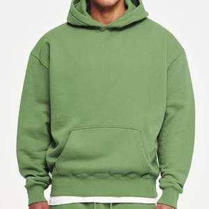 Sudadera con capucha extragrande estilo streetwear, de felpa francesa, corta, gruesa, con logotipo personalizado de diseñador, sudadera con capucha lisa de alta calidad - Product Image 6