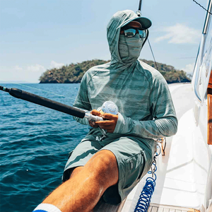 Sweat à capuche de pêche respirant à manches longues avec logo personnalisé, séchage rapide, protection UV SPF UPF 50, polyester durable, chemise de pêche pour homme - Product Image 4