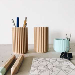 Minimalist Foldable Stainless Steel Work <b>Study</b> <b>Desk</b> Organizer Pen Holder Modern Pencil Holder Desktop Vase Style Office Home - Product Image 2