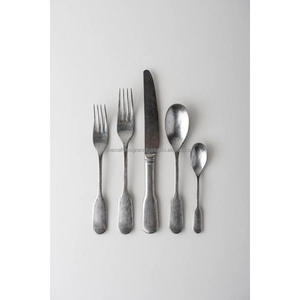 High Quality Luxury Black Matte Silver Wedding Event Cutlery Knife Fork Spoon Stainless Steel Handmade Custom Logo Flatware - Product Image 5