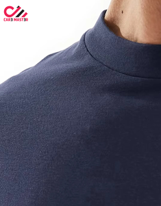 ชุดเสื้อยืดและกางเกงขาสั้นสีพื้นคุณภาพสูง ชุดออกกำลังกายฤดูร้อน เสื้อยืดแห้งเร็วและกางเกงขาสั้น ชุดเสื้อยืดและกางเกงขาสั้นพร้อมโลโก้สั่งทำสำหรับผู้ชาย - Product Image 3