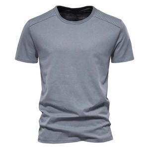 เสื้อยืดผู้ชายสีตามสั่ง แขนสั้น ใส่ได้ในฤดูร้อน ผ้าฝ้าย คอกลม ไซส์ใหญ่ สไตล์ไฮสตรีท ผ้าวอร์สเตด ด้านหน้าสไตล์ทางการ - Product Image 6