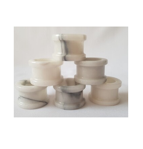 Anneaux de serviette en marbre de la meilleure qualité, anneaux de serviette blancs élégants, prix de gros, anneaux de serviette en marbre fabriqués - Product Image 1