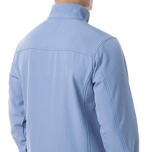 Veste de travail softshell personnalisée, uniforme de sécurité réfléchissant, col montant, logo sur le devant, imperméable, coupe-vent, respirante - Product Image 2