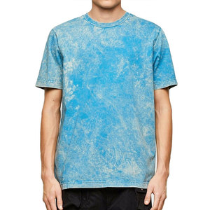 T-shirt vintage tie-dye délavé à l'acide pour homme, coupe oversize, avec impression DTG et effet délavé - Product Image 1