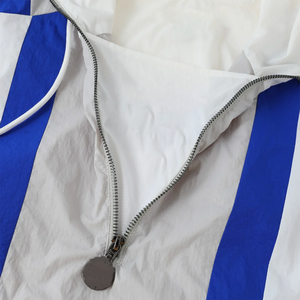 Veste coupe-vent blanche à demi-zip pour hommes Zeta Phi Beta, anorak d'extérieur, coupe-vent, imperméable, imprimé, fermeture éclair, coque rigide - Product Image 2