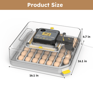 Incubatrice Automatica per 48 Uova di Gallina, Anatra, Quaglia e Pappagallo - Con Funzione di Rotazione Automatica delle Uova, Controllo dell'Umidità e Sistema di Alimentazione dell'Acqua - Product Image 3