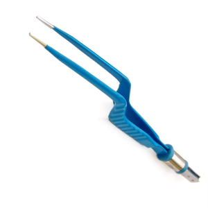 Azicon's European Bipolar Bayonet Forceps - Stainless Steel Reuse Autoclavable Neurosurgical Coagulation Bipolar Bayonet Forceps - Product Image 4