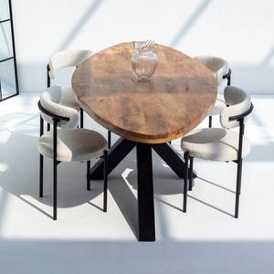 Mesa de Comedor Vandana Aureo Lunaris de Madera de Mango con Acabado Premium Hecho a Mano - Product Image 4