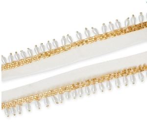 Tela de Encaje de Lujo Ecológica con Bordado Floral, Lentejuelas y Cuentas, Adorno de Guipur para Vestidos de Novia y Diseños de Alta Costura - Product Image 3