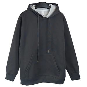 Novedad: Sudadera de Forro Polar 100% Algodón para Hombre, Gruesa, Transpirable, Ecológica, de Color Liso, Manga Larga, Corte Regular, para Invierno - Product Image 2