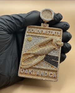 Customized VVS Moissanite Name Letter <b>Pendant</b> For Men's 925 <b>Silver</b> Gold Plated Iced Out <b>Pendant</b> Hip Hop Style <b>Initial</b> <b>Pendant</b> - Product Image 6