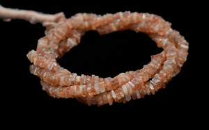 Alta calidad 5-5,5mm Sunstone Smooth Heishi Square Gemstone Beads Durable Stone Shape Beads - Product Image 3