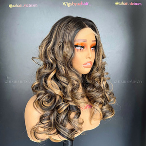 Venta al por mayor personalizado 100% crudo vietnamita Peluca de cabello humano suave y suave extensiones de ondas naturales - Product Image 5