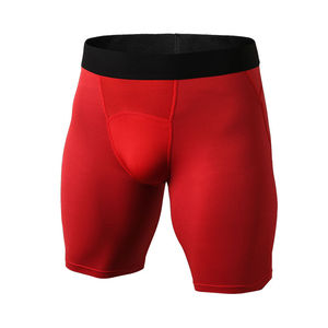 Custom Logo Running <b>Shorts</b> <b>Mens</b> Gym <b>Compression</b> <b>Shorts</b> With Pockets - Product Image 5