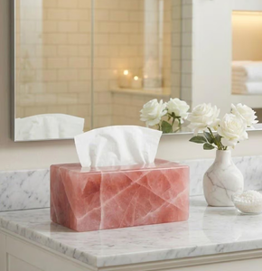 White Marble Classic Tissue Box Grey Veins-Rectangular Luxury Waterproof Eco-Friendly Tissue Holder <b>for</b> Home Hotel Table Use - Product Image 4