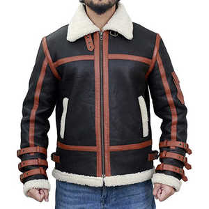 Chaqueta de Cuero Genuino Hecha a Mano de Primera Calidad, Suave y Real, para Hombre, Acolchada, Transpirable, con Diseño Único, Nueva Moda de Invierno - Product Image 1