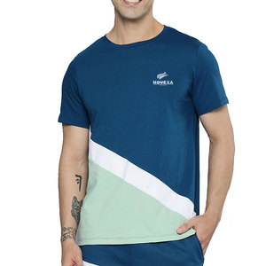 Conjunto de Camiseta y Pantalones Cortos Profesionales con Costuras Resistentes y Ajuste Cómodo para Uso Diario Masculino - Product Image 1
