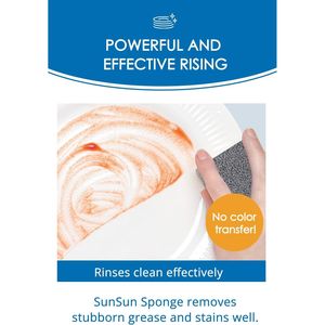 Set di 4 Spugne da Cucina Durevoli a Lunga Durata, Eccellente Drenaggio, Schiuma Abbondante per Lavaggio Piatti, Bagno e Fornelli - Product Image 3