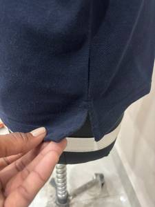 Polo homme bleu marine de qualité supérieure, col rabattu, manches courtes, couleur unie, t-shirt décontracté en coton, coupe ample, vêtements pour homme - Product Image 5