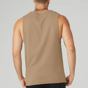 Chaleco Deportivo de Poliéster Transpirable de Color Sólido para Correr, Sin Mangas, OEM, Camiseta sin Mangas para Hombre, Último Diseño del Fabricante, Tejido de Punto - Product Image 2