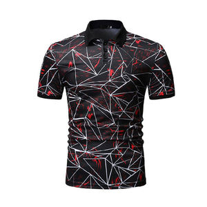 Camisas de Hombre con Logotipo Personalizado OEM, Antiarrugas, Sublimadas, de Algodón/Poliéster, Casuales, de Moda, al por Mayor, de Manga Corta, Bordadas - Product Image 5
