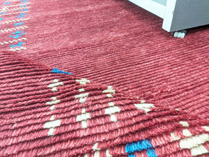 Alfombra Kilim de Lana de Primera Calidad, Anudada a Mano, con Pelo Cortado, con Opciones de Tamaño y Color Personalizables - Product Image 3