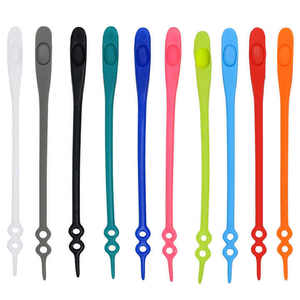 Lacets multicolores en silicone sans nœud pour baskets et chaussures pour enfants Vente en gros de haute qualité - Product Image 4