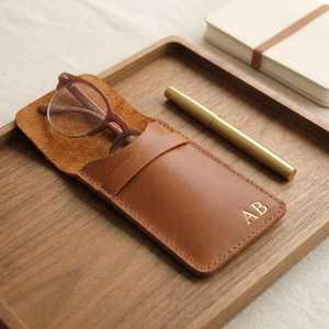 Elegante Estuche Minimalista para Gafas de Cuero, Funda Ligera para Lentes de Viaje, Cuero Genuino, Precio de Fábrica LGC-0004 - Product Image 3