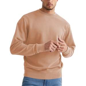 Sudadera Oversize de Cuello Redondo para Hombre, Suave, de Peso Medio, 100% Algodón Felpa, 300 GSM, Básica, con Dobladillo y Puños Acanalados para Invierno - Product Image 1