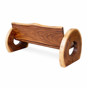 Mejor Precio: Banco de Madera de Suar con Borde Natural, Ecológico y Duradero para Sala de Estar, Jardín y Muebles de Exterior - Product Image 3