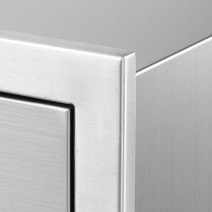 Cassetti BBQ in Acciaio Inox per Cucina Esterna a Triplo Accesso 18.11" L x 23.23" P x 23.23" H con Maniglie per Isola BBQ - Product Image 1