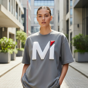 เสื้อยืดสตรีทแวร์สุดหรู พิมพ์ลายพัฟฟ์ สั่งทำได้ ลายวินเทจฟอกสี  แบบพิมพ์โฟม 3 มิติ ผ้าคอตตอนหนา ทรงโอเวอร์ไซส์ ลายกราฟิก - Product Image 6