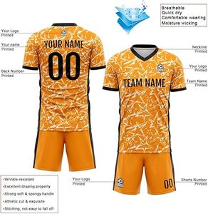 Latest Design 100% <b>Polyester</b> Soccer Uniform New Style Adults' Professional Premium Quality Custom Color Quick Dry Custom Logo - Product Image 3