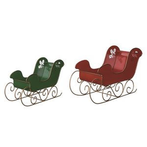 Green Metal <b>Christmas</b> Sleigh different colors and sizes as per customer requirements. - Product Image 4