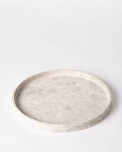 Plateau de service élégant en travertin naturel pour le petit-déjeuner, le café, le thé, les collations, le comptoir de cuisine et la présentation sur la table à manger - Product Image 5
