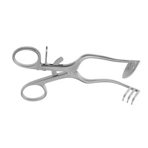Perkins Self Retaining Surgical Retractor Right 3 Blunt Prongs Stainless Steel Hand Held Medical Instrument <b>Precision</b> <b>Tool</b> - Product Image 4